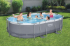 Каркасный бассейн Bestway 56448 Oval Power Steel Pool 488х305х107 см